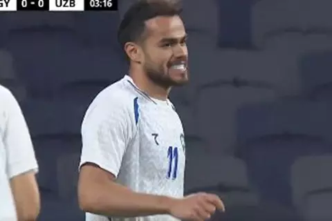 هدف أوزبكستان الأول أمام مصر 