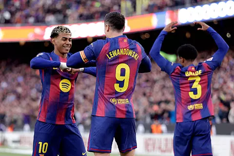 هدف برشلونة ضد أتلتيك بلباو ( ليفاندوفسكي )