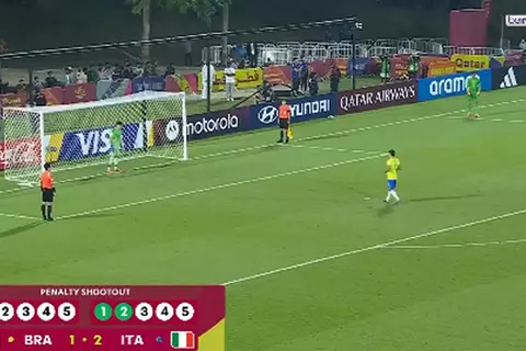 ركلات الجزاء الترجيحية لمباراة البرازيل وإيطاليا 