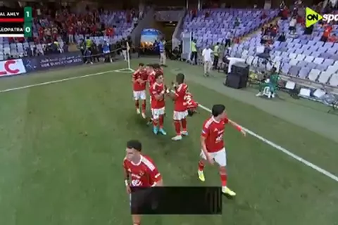 هدف الأهلي الأول أمام سيراميكا كليوباترا (تريزيجيه)