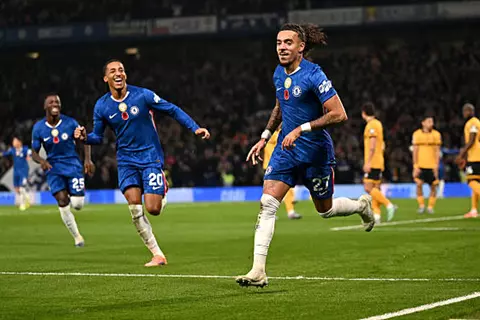 هدف تشيلسي الأول أمام وولفرهامبتون (جوستو)