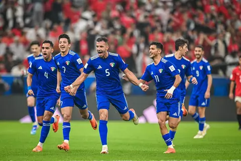 هدف الكويت الأول أمام منتخب مصر الثاني (فهد الهاجري)