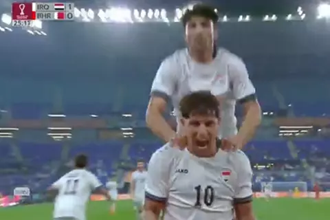 هدف منتخب العراق الثاني أمام البحرين 