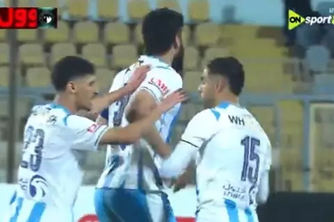 هدف بيراميدز الأول أمام كهرباء الإسماعيلية (علي جبر)