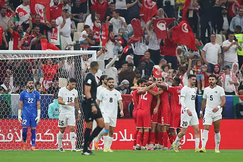 هدف تونس الأول أمام فلسطين