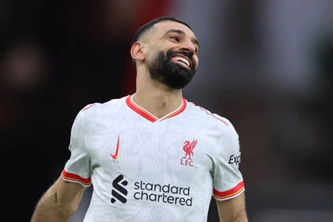 ثنائية محمد صلاح في مباراة ليفربول وبورنموث