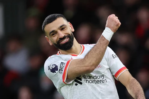 هدفان ضمن ملخص لمسات محمد صلاح في مباراة ليفربول وبورنموث