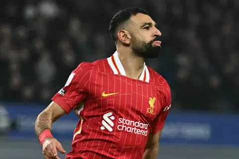 هدف محمد صلاح أمام إيفرتون