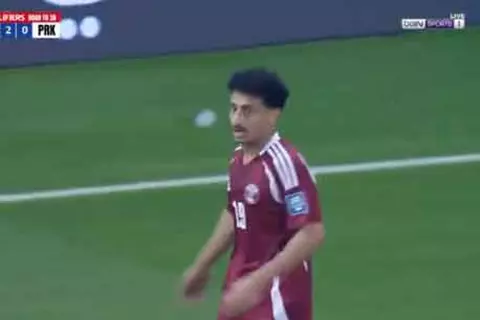  هدف قطر الثاني أمام كوريا الشمالية (أحمد الجانحي)