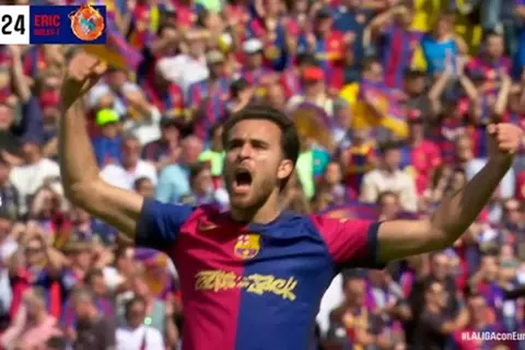 هدف برشلونة الأول أمام ريال مدريد (ايريك جارسيا)