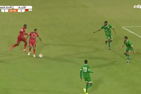 كهربا يصنع هدف الاتحاد الأول أمام الاتحاد المصراتي