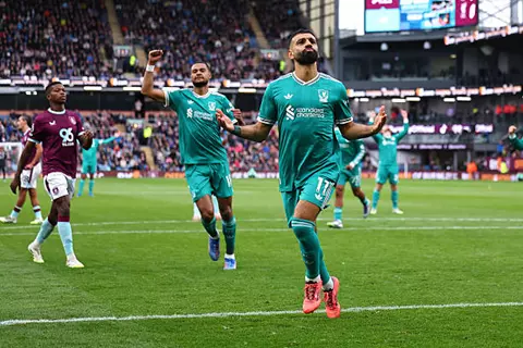 هدف محمد صلاح القاتل أمام بيرنلي