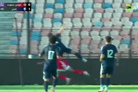 هدف إنبي الأول أمام مودرن سبورت (محمد حتحوت)