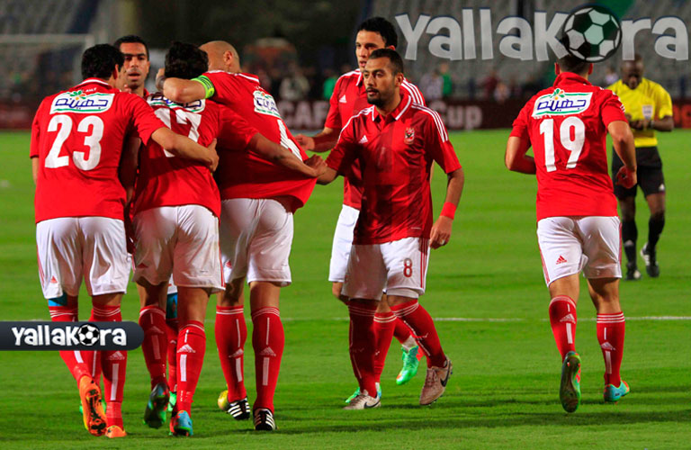 فرحة الأهلي في لقاء الصفاقسي