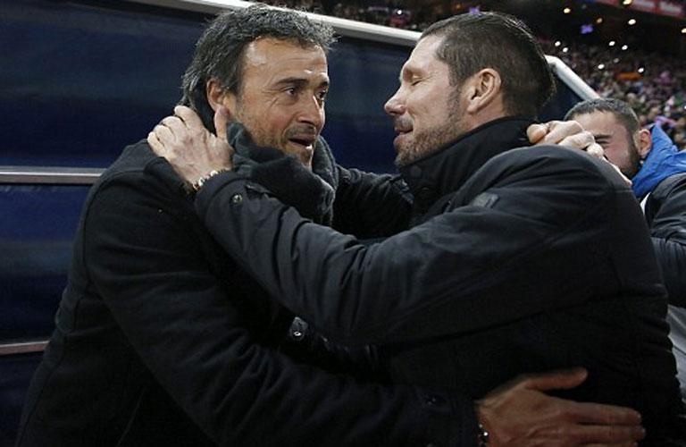 مباراة أتلتيكو مدريد وبرشلونة