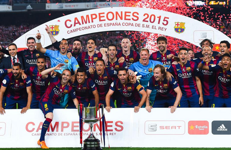 تتويج برشلونة بكأس ملك أسبانيا