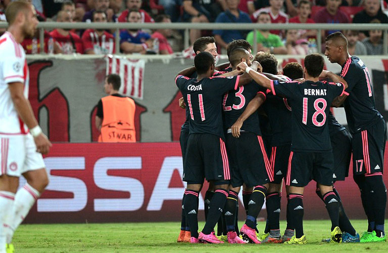 مباراة اوليمبياكوس وبايرن ميونيخ