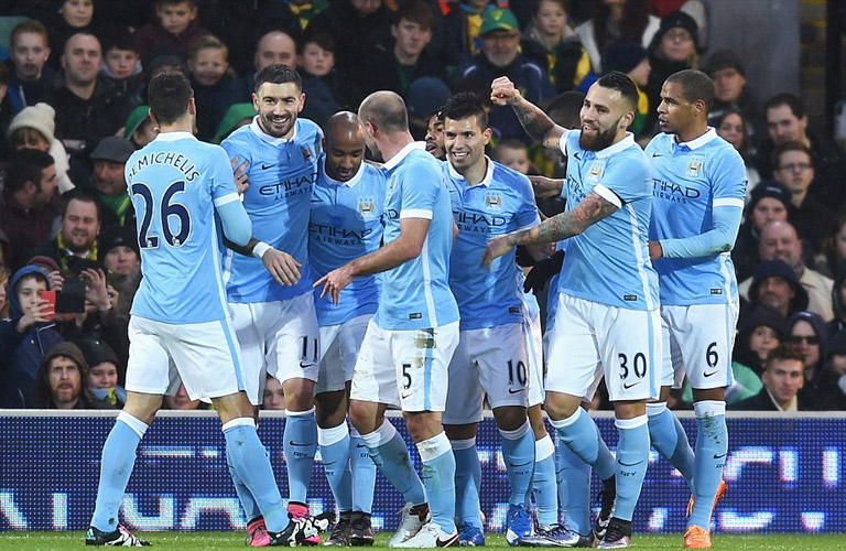 مباراة نورويتش سيتي ومانشستر سيتي