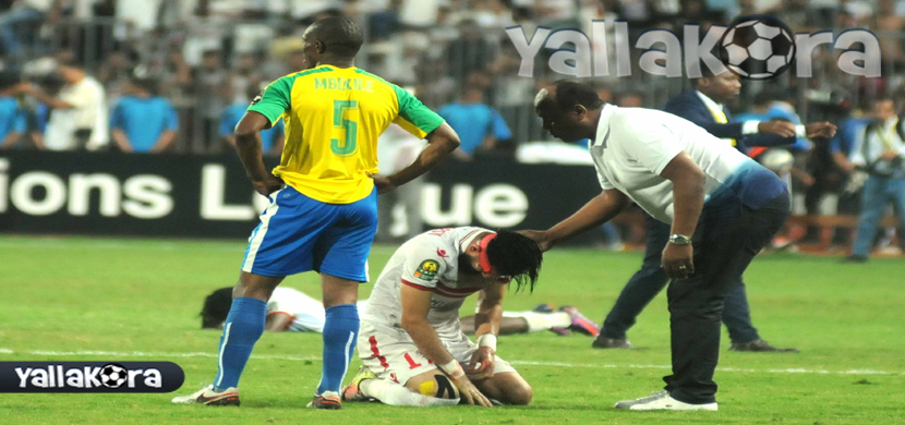  حزن لاعبى الزمالك بعد مباراة صنداونز 