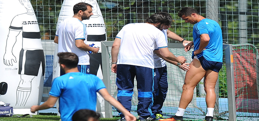 إصابة رونالدو فى تدريبات ريال مدريد