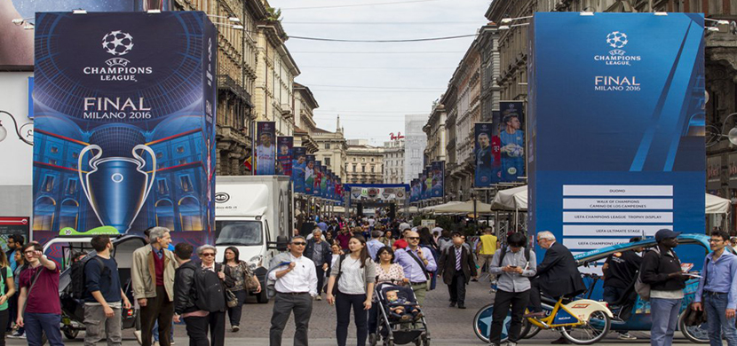 استعدادات مدينة ميلانو لنهائى دوري أبطال أوروبا