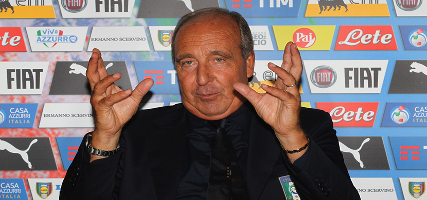 مؤتمر تقديم فينتورا مديراً فنياً لمنتخب ايطاليا