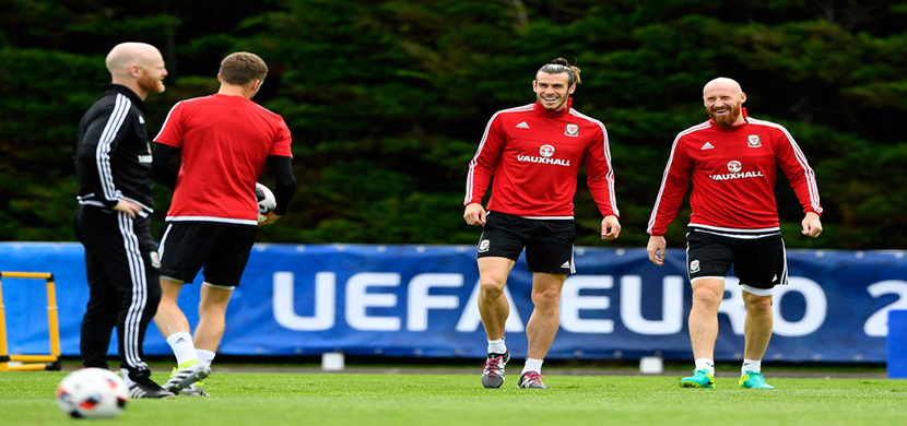 مران منتخب ويلز استعداداً للقاء البرتغال