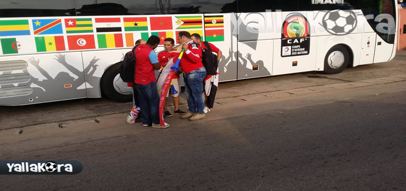 الجماهير المصرية قبل لقاء مصر وأوغندا