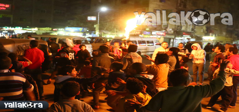 إحتفال جماهير مصر بعد التأهل لنهائى إفريقيا