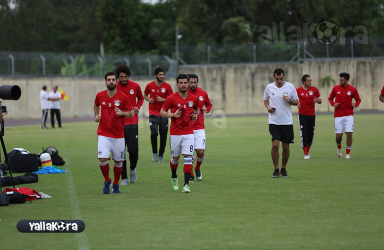 مران مصر استعدادا لمباراة الكاميرون