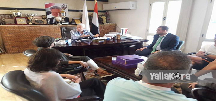 جلسة مرتضي منصور مع إيناسيو