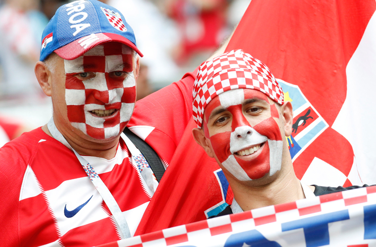 جماهير مباراة فرنسا وكرواتيا