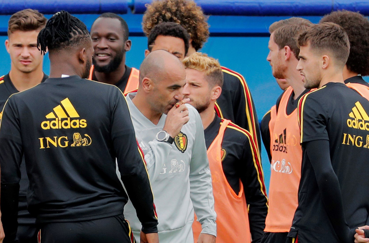 مران منتخب بلجيكا استعدادا لفرنسا