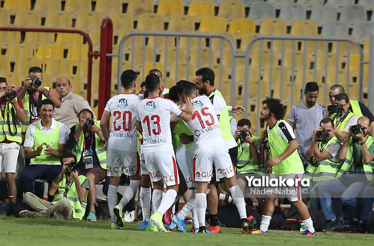 احتفال شيكابالا بعد هدف أوباما في بيراميدز