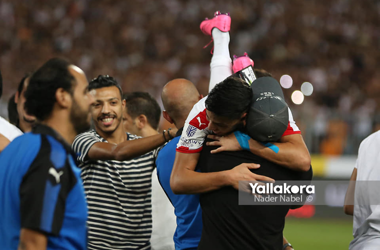 احتفال الزمالك وحزن بيراميدز