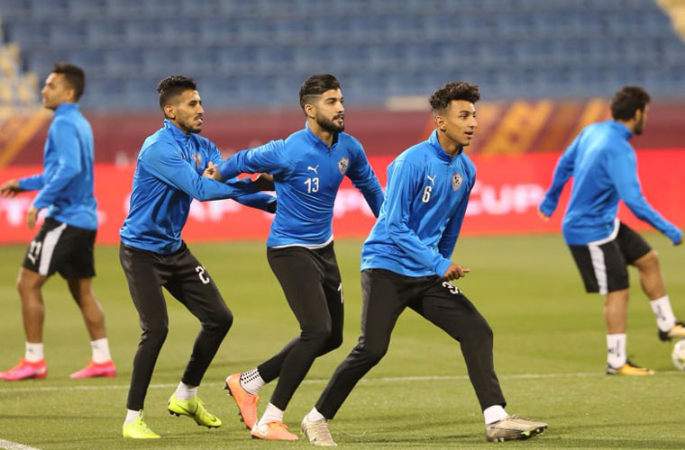 مران الزمالك إستعدادا للترجي بالسوبر الافريقي