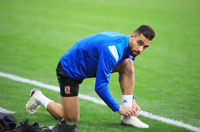 مران الأهلي استعدادا للزمالك في السوبر المصري