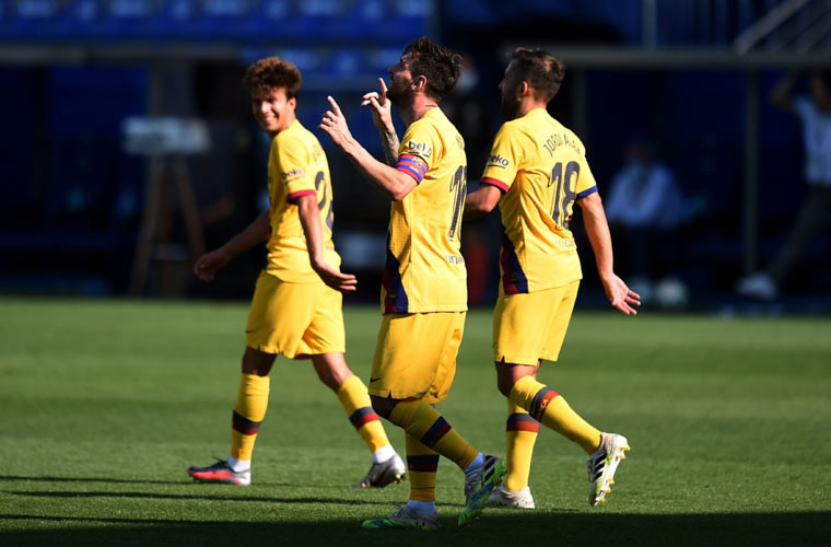 لقطات مباراة ألافيس وبرشلونة