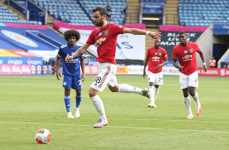 لقطات مباراة ليستر سيتي ومانشستر يونايتد