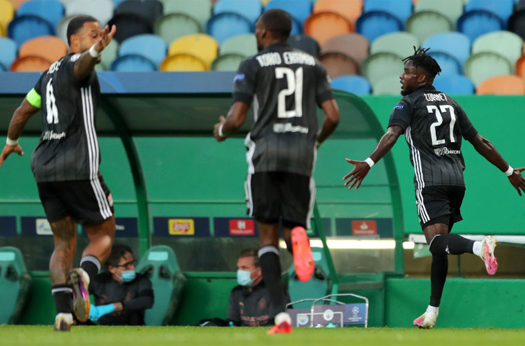 لقطات من مباراة مانشستر سيتي وليون