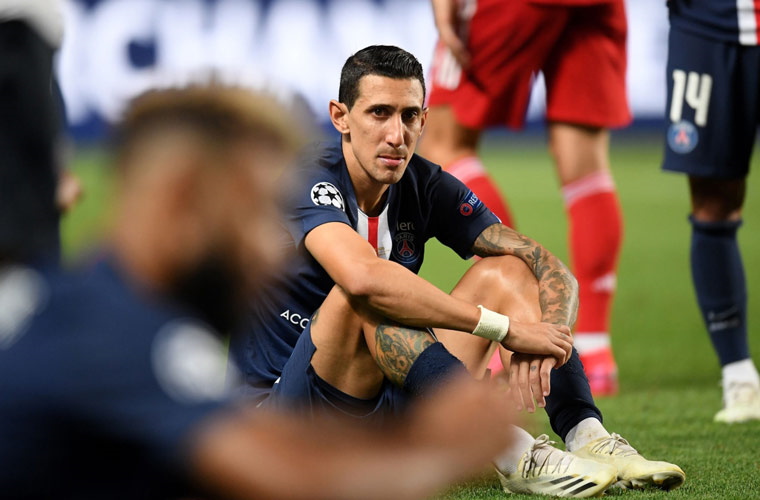 حزن لاعبي سان جيرمان واحتفال بايرن