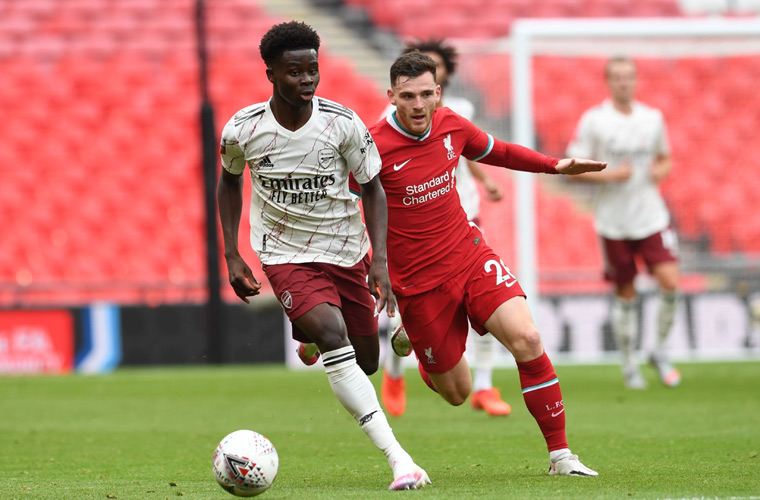 لقطات مباراة ارسنال وليفربول في الدرع الخيرية