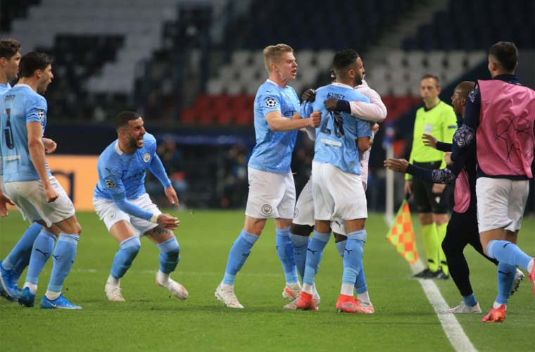 لقطات من مباراة ب. س. جيرمان ومانشستر سيتي