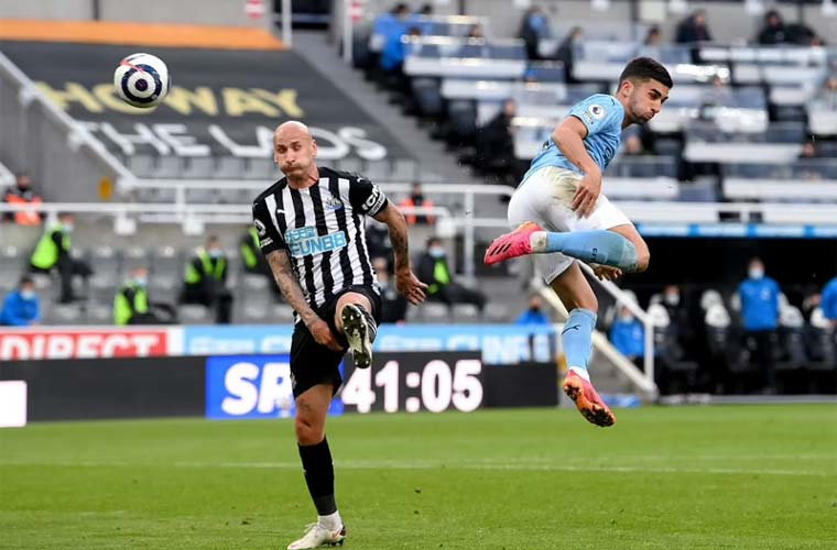 لقطات من مباراة نيوكاسل ومانشستر سيتي