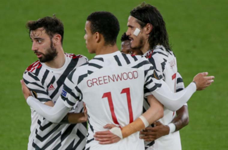 لقطات من مباراة روما ومانشستر يونايتد