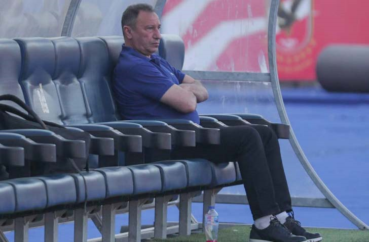 مران الأهلي الختامي قبل لقاء الترجي بحضور الخطيب