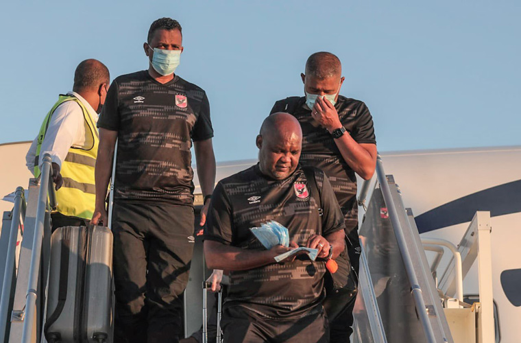 وصول بعثة النادي الأهلي إلى المغرب