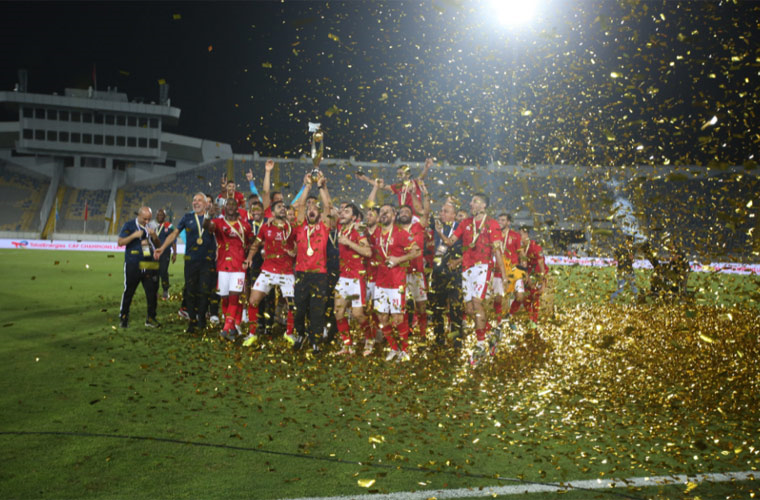 تتويج واحتفال الأهلي بدوري أبطال إفريقيا