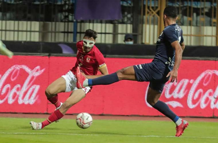 لقطات من مباراة الأهلي وإنبي