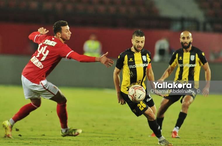 لقطات من مباراة الأهلي والمقاولون العرب